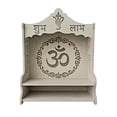 thumbnail image 1 of Pooja Mandir, Wall Mounted Wooden Temple, White Temple for Home and Office Assemble Required., 1 of 5