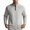 Gray, variant on Casual Striped Textured Half Zip Sweater for Men Cotton Stand Collar Loose Fittedting Warm Pullover Ideal for Daily Wear and Relaxation