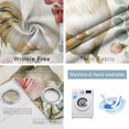 thumbnail image 4 of White Retro Rooster Blackout Curtains for Bedroom/Living Room, Thermal Insulated Kitchen Curtains, Watercolor Animals Spring Floral Grommet Darkening Window Treatment Drapes 27.5"x39"x2, 4 of 8
