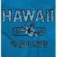 thumbnail image 2 of Hawaii Hibiscus Flower Distressed HI Womens Slim Fit Graphic Tee Brisco Brands S, 2 of 4