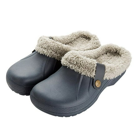 

PIKADINGNIS Women Warm Slippers Soft Autumn Winter New Slides Waterproof Eva Plush Slippers Female Clogs Couples Home Indoor Fuzzy Shoes
