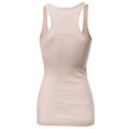 thumbnail image 2 of FashionOutfit Women's Basic Solid Ribbed Racerback Sleeveless Tank Tops, 2 of 4