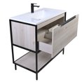 thumbnail image 2 of Free Standing 36" Single Bathroom Vanity with Soft Closing Drawer and Storage Shelf, Includes A Acrylic Vanity Sink Top by Gravita Designs, 2 of 9
