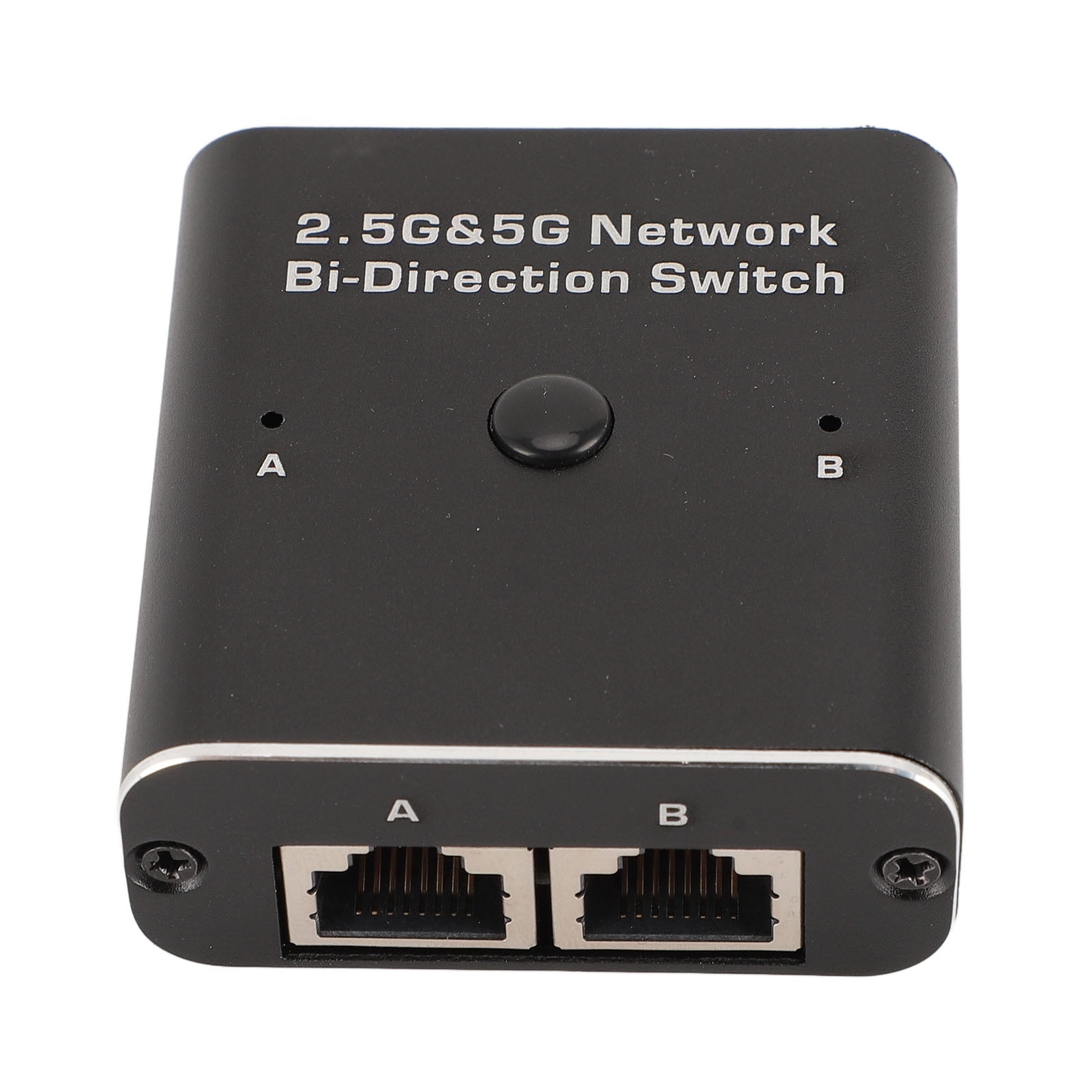 M Buder 2.5G 5G Network Bidirection Switch 2 Port RJ45 2 in 1 Out or 1 in 2 Out Two Way Internal External Networking Switcher Adapter Splitter for Desktop (9 x 9 x 6 Inches / 22.8 x 22.8 x 15.2 cm)