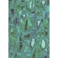 thumbnail image 1 of Ahgly Company Machine Washable Indoor Rectangle Transitional Deep-Sea Green Area Rugs, 5' x 7', 1 of 7