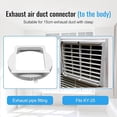 thumbnail image 5 of AJKSFHIU 5.9 Inch Portable Air Conditioner Exhaust Hose Coupler,Mobile AC Unit Tube Connector,AC Hose Extension Connector Air Conditioning Accessories for AC Exhaust Hose Coupler Extension, 5 of 8