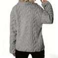 thumbnail image 5 of Women's Wool Coat Zipper Stand-Up Collar Pocket Coat, 5 of 9