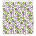 thumbnail image 3 of Ambesonne Botanical Shower Curtain, Shabby Spring Revival, 69"Wx84"L, Lavender Lime Green, 3 of 3