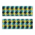 thumbnail image 2 of Abstract Bench Cushion Set of 2, Continuous Pattern with Retro Rounds Geometry Themed Illustration, Standard Size Foam Pad and Decorative Cover, Multicolor, by Ambesonne, 2 of 4