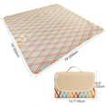 thumbnail image 2 of Manta de playa, manta de picnic, mantel de 200 x 200, para exteriores, impermeable, sin arena, manta de camping, lavable, aislante, plegable, para playa, camping, jardín, playa, 2 of 4