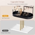 thumbnail image 3 of Organizador de joyas ProCase, soporte para joyas con bandeja para anillos, color negro, 3 of 8