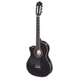 thumbnail image 1 of Ortega Guitars 6 String Family Series Pro Left-Handed Solid Top Thinline Acoustic-Electric Nylon Classical Guitar w/Bag, (RCE145LBK), 1 of 4