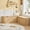 L-Shaped Natural, variant on WIRRYTOR 59" Fluted L-Shaped Corner Storage Bench with Rounded Corners, Mid-Century Modern Breakfast Nook Bench, Extra Large Storage Chest, Natural