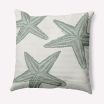 Simply Daisy 16" x 16" Starfish Constellation Nautical Indoor/Outdoor Throw Pillow