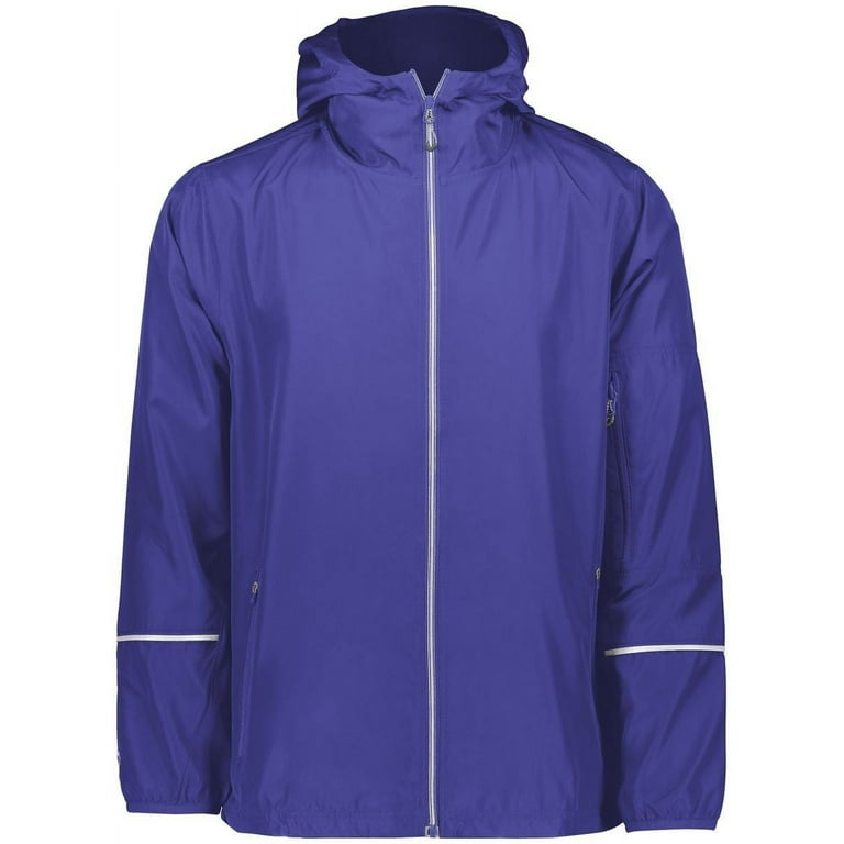 Holloway Packable Hooded Jacket, Purple - Small - Walmart.com