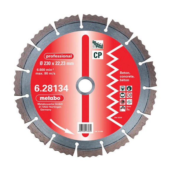 Disco De Tronzar De Diamante METABO 230X22.23mm