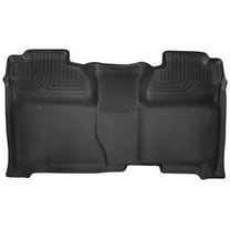 Husky Liners 53901 X-Act Contour Second Row Floor Liner Black Fits 14-18 Chevy Silverado 1500, 15-19 Silverado 2500/3500, 14-18 GMC Sierra 1500 Crew Cab, 2015-2019 Sierra 2500/3500 | Full Coverage