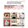 thumbnail image 6 of Christmas Mantle Scarf 78 x 17 Inch Snowman Xmas Tree Snowflakes Red Decor Fireplace Mantel Scarf Mantel Cover Runner for Christmas Holiday Seasonal Winter Xmas Decorations, 6 of 6