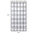 thumbnail image 7 of 35 Pockets Over the Door Shoe Organizer, Hanging Shoe Organizer for Door with 35 Mesh Pockets Large Capacity Shoe Hanging Storage Bag with 4 Metal Hooks (White-1Pack), 7 of 7