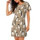 thumbnail image 2 of Balery Lovely Penguin Camisón de manga corta con cuello redondo para mujer, cómodo y elegante., 2 of 6