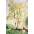 thumbnail image 3 of Carl Larsson 17x24 Black Modern Framed Museum Art Print Titled - Beneath the Birches (1902), 3 of 5