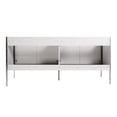 thumbnail image 6 of Fine Fixtures Oakville 72 in. W x 20 in. D x 33 in. H Bathroom Vanity in Mild Grey Oak with White Ceramic Sink - Chrome hardware, 6 of 8