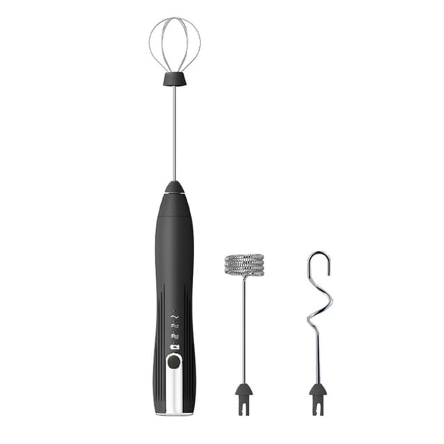 Immersion Blender Handheld, Rechargeable Electric Powerful Milk Frother, Stainless Steel Blade Stick Blender With Whisk, for Coffee, Latte, Cappuccino, Egg Whipping, Milk Foamer