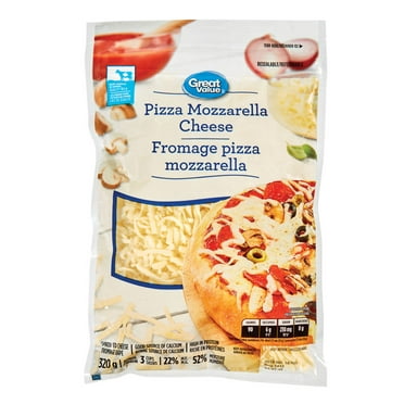 Great Value Shredded Pizza Mozzarella Cheese, 320 g
