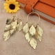 thumbnail image 2 of Guardurnaity 1 par de pendientes para mujer, joyería estética bohemia, hoja elegante con borlas, pendiente de aro, accesorio de moda para el Día Ropa, zapatos y accesorios Miscelánea, 2 of 6