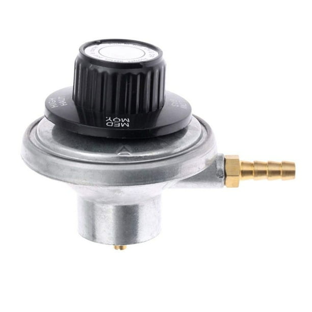 Regulador de Gas Ajustable de Baja PresióN del Tanque de Propano de 1 Libra con ConexióN de Manguera de PúAs de 1/4 Pulgadas