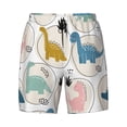 thumbnail image 4 of Lsque Mens Swim Trunks Cute Dinosaurs Pattern - Bathing Suit Compression Liner - Beach Swim Shorts Swimwear - (S-3XL) - Stretch Quick Dry -Medium, 4 of 9