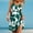 Green, variant on Xqxayjr Women's Casual Sleeveless Tank Wedding Guest Dress Under $10 Summer U Neck Pleated Flowy Floral Printed Short Mini Hawaiian Dress Hide Belly Funaral Dresses
