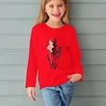 thumbnail image 5 of Économies d'Hiver! SROBPTY Chemises à Manches Longues pour Tout-Petits, Chemises Imprimées à Manches Longues pour Filles, Blouses Décontractées Habillées, Vêtements Rouges, 13 Ans, 5 of 5