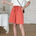 thumbnail image 5 of JJHGVB Womens Linen Shorts Beach Cropped Trousers Lounge Shorts Resort Wear for Women 2026 Bermuda Shorts Comfy Resort Wear Beach Resort Pants Shorts for Women Wide Leg Elastic Waist C 3XL, 5 of 6