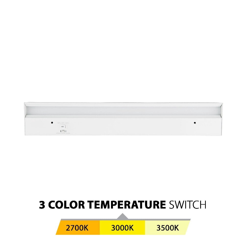 BA-AC18-CS-WT-WAC Limited-Light Bar - 21.26 Inch 10W 1 LED Bar Light with 3-CCT Selectable and Rocker Switch