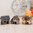 thumbnail image 4 of 1/4Pcs Miniature Dollhouse Bonsai Craft Garden Resin Landscape DIY Villa Decor, Micro Landscape Miniature Village Stone House DIY Garden Ornament Decor Birthday Gift for Children, 4 of 8