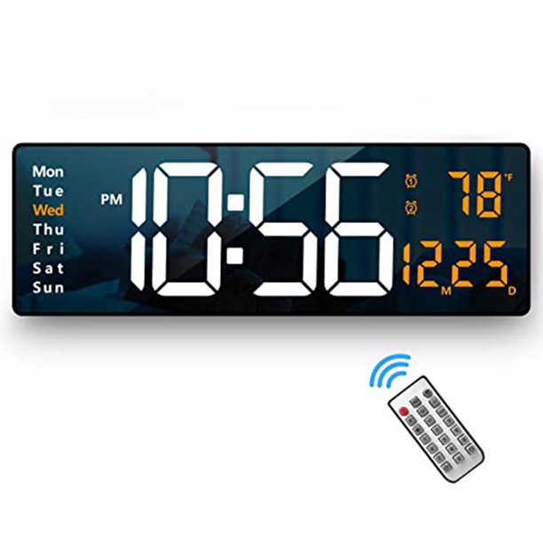 Digital Wall Clock Large Display Large Wall Clocks Modern LED Digital
