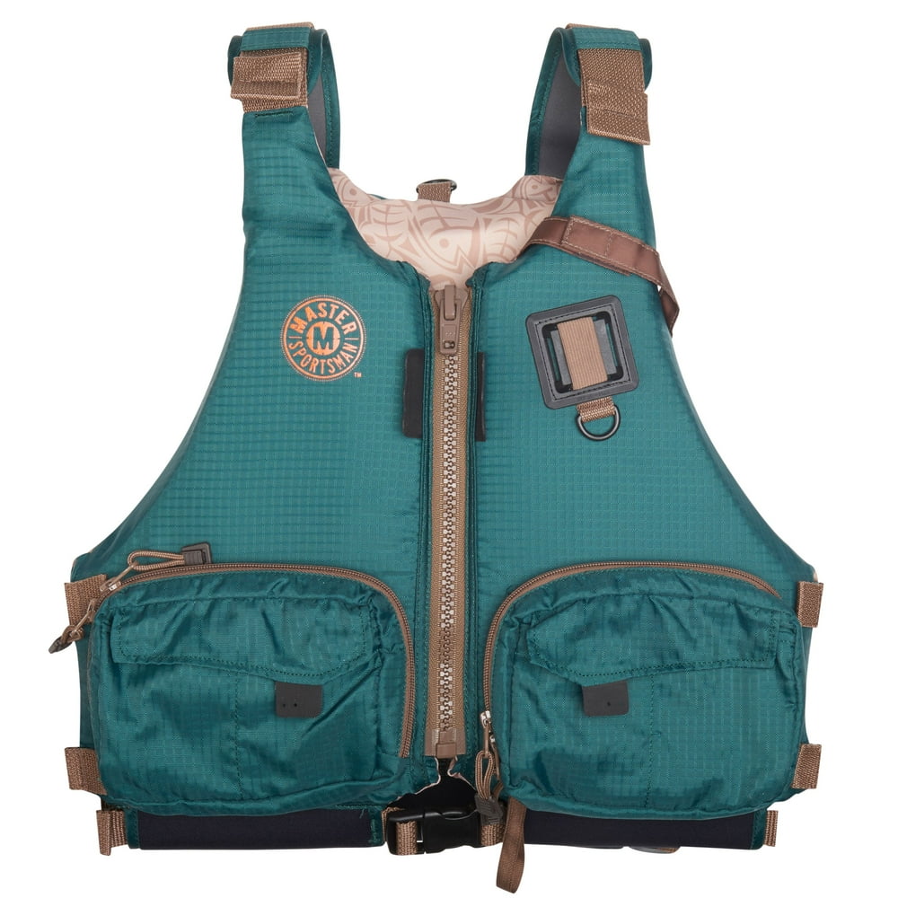 Kayak Angler Deluxe Vest SMXL Forest Green Life Jacket