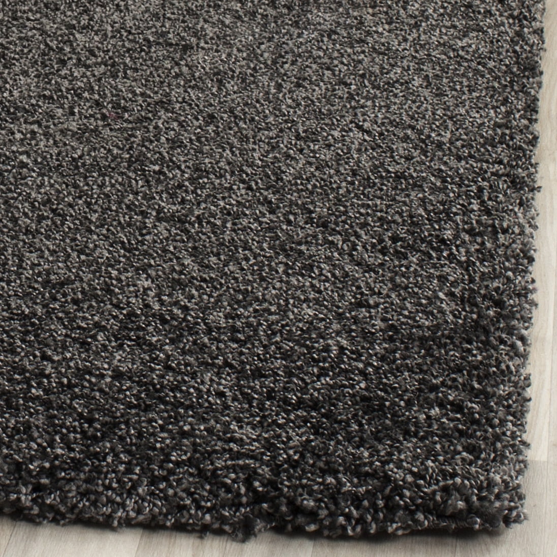 SAFAVIEH Milan Harlow Solid Plush Shag Area Rug, Dark Grey, 2' x 4' - Modern Design, Dark Grey, Non-Shedding & Easy Cleaning, Ultra Plush Thick Pile, Ideal for Living Room, Bedroom, Entryway
