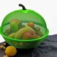 thumbnail image 3 of Washranp Apple-Shaped Fruit Basket,Wire Mesh Fruit Holder Covered Vegetables Storage Bowl Food Strainers for Kitchen Counter Large Protective Countertop Produce Cover, 3 of 8