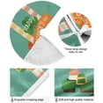 thumbnail image 2 of GZHJMY St. Patrick's Day Shamrock Christmas Tree Skirt Tree Skirt for Holiday Party Home Christmas Day Ornaments, 47.2", 2 of 6