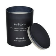 Allswell Serene (Palo Santo + Sage + Incense) Scented 2-Wick Spa Jar Candle 15oz.