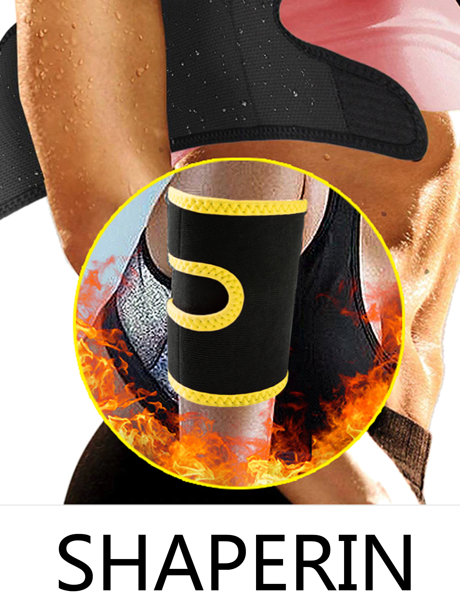 SHAPERIN Arm Shapers Trimmers Sauna Sweat Band Women Sauna Effect Arm