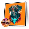 thumbnail image 2 of Pintura de diamante 5D DIY Kit de perro de taladro redondo completo Decoración de arte para el hogar (A7223) FLhrweasw Nuevo, 2 of 9