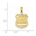 thumbnail image 2 of 14k Police Badge Pendant, 2 of 3