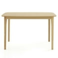 thumbnail image 4 of Topcobe 48" Solid Wood Dining Table with Rubber Wood Supporting Legs for Kitchen Dining Room, Furniture Table for Living Room, Easy Assembly, Classic Design, Natural, 4 of 10