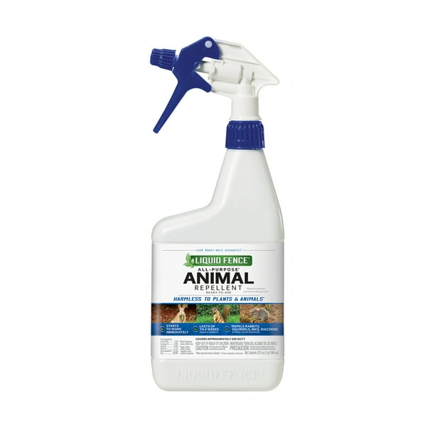 Liquid Fence Animal Repellent Spray For All Animals 32 Oz Walmart Com Liquid Fence Animal Repellent Spray For All Animals 32 Oz Walmart Com