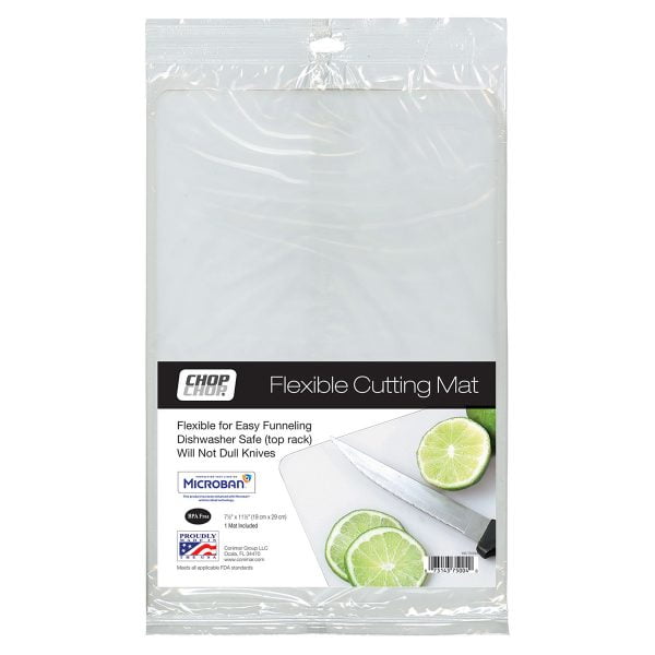 Chop Chop 1 Pack Junior Clear Flexible Cutting Mat 7.5 inch by 11.5
