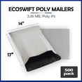 thumbnail image 2 of EcoSwift Brand Premium Poly Shipping Bag Waterproof Durable Self-Seal Mailer 2.35 Mil, 14 in. x 16 in. (Size 6s), Solid Gray, 500-Pack, 2 of 5