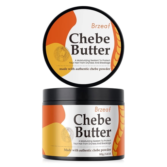 Manteca para el crecimiento del cabello Brzeaf Vegan Chebe con romero, 100 ml